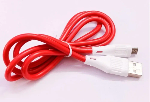 V8 CABLE RED, Mobile Charging Cable V8 Type, Android Pin Charging Cable (2354) - Red
