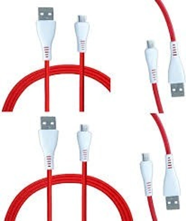 V8 CABLE RED, Mobile Charging Cable V8 Type, Android Pin Charging Cable (2354) - Red