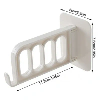 4CELL STICKY HANGER, Single Door Hook for Bathroom Kitchen Bedroom Cubicle   (2348)    