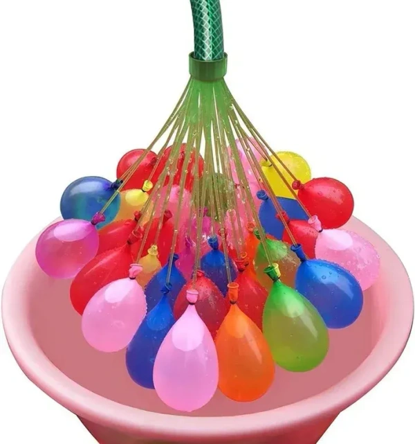 Shop99 111 WATER BALLOONS - "Holi Water Balloon | Automatic Fill And Tie Magic Water Balloons | Set of 3 Bunch | 111 Balloons | Multicolour" (371)