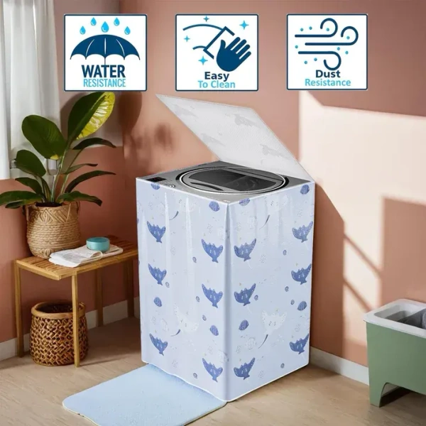 WATERPROOF WASHING COVER - "Top Load Washing Machine Waterproof Cover  Durable & Protective" (1283T)