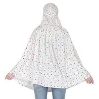 WOMEN SCARF l Cotton Innovative Stylish Pattern Fancy Scarf With Sun Protection Cover Face Cotton Driving Scarf for Women and Girls - White with Print
