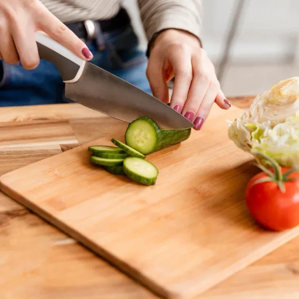 WOODEN CHOPPING BOARD, Wooden Chopping Board – Durable, Knife-Friendly & Multipurpose (2127)