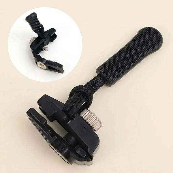 6PCS ZIPPER SLIDER - "Portable Universal Detachable Zipper Slider (6 Pc / Medium)" (1994) - Black