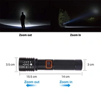 METAL TORCH M035 l MZ-035 Mini Flashlight & Desk Lamp – 3-Mode Focus Zoom Torch with Gift Box