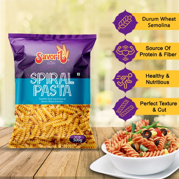 Savorit Spiral Pasta - 250 Gm - 