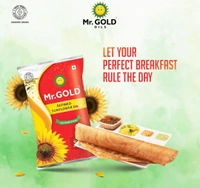 Mr. GOLD Refined Sunflower Oil - 1 Litre (Pouch)