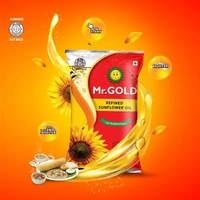 Mr. GOLD Refined Sunflower Oil - 1 Litre (Pouch)