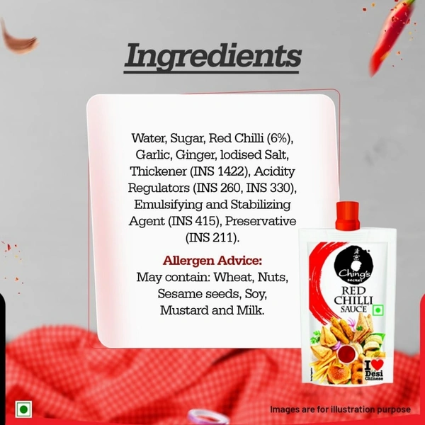 Ching's Secret Red Chilli Sauce - 90 ml (Pouch)