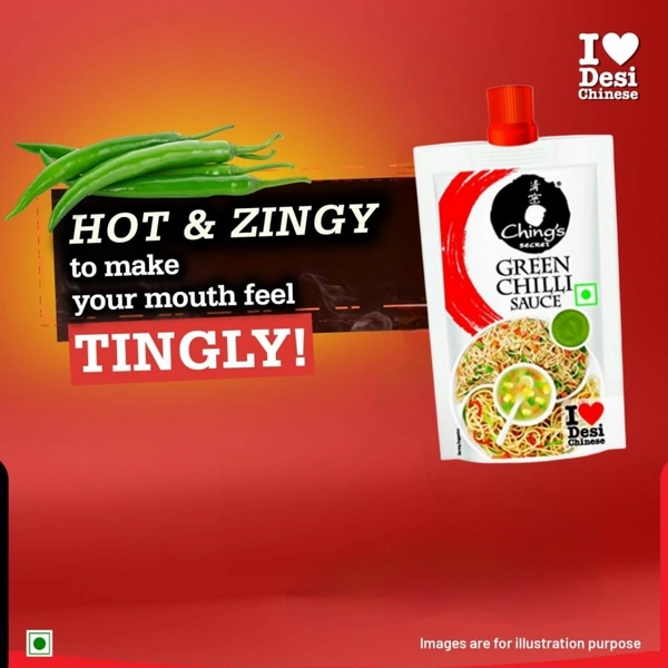 Ching's Secret Green Chilli Sauce - 90 ml (Pouch)