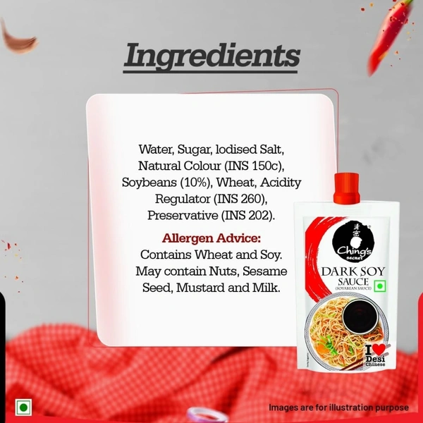 Ching's Secret Dark Soy Sauce - 90 ml (Pouch)