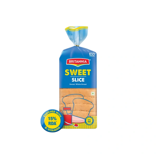 Britannia Sweet White Bread Slice - 350 Gm