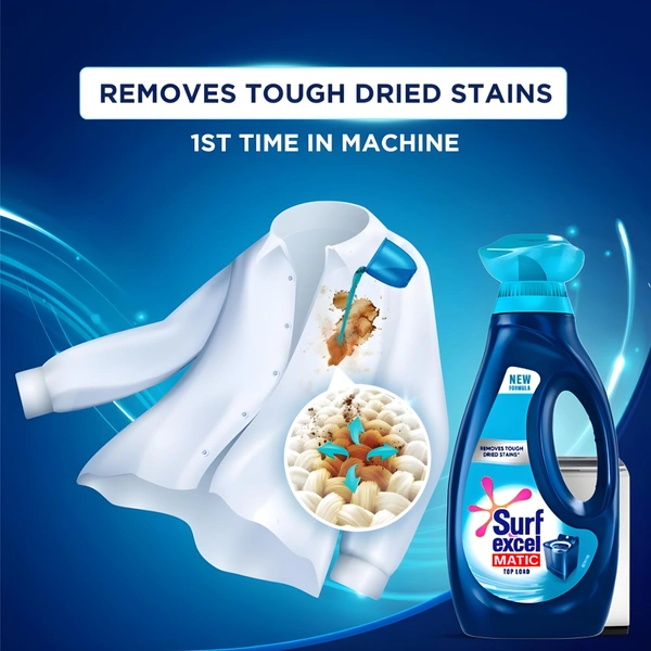 Surf Excel Matic Liquid (Top Load) - 1 Litre - Pack Of 3 Bottles