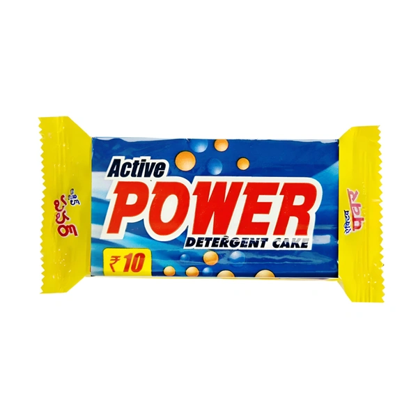 Power Soaps Active Power Detergent Cake (White Soap) - Rs. 10 - 150 Gm