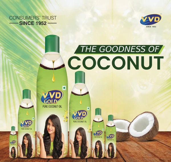 VVD Gold Pure Coconut Oil - Rs. 10 (20ml)