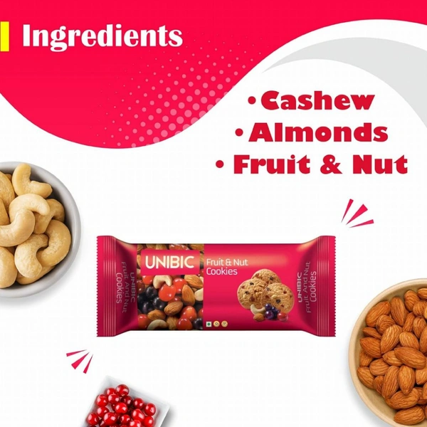 Unibic Fruit & Nut Cookies - 75gm