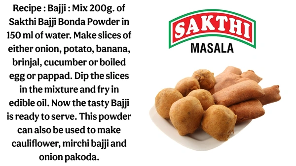 Sakthi Masala Sakthi Bajji - Bonda Powder Mix - 200 gm (Pack Of 3)