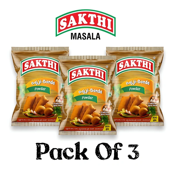 Sakthi Masala Sakthi Bajji - Bonda Powder Mix - 200 gm (Pack Of 3)