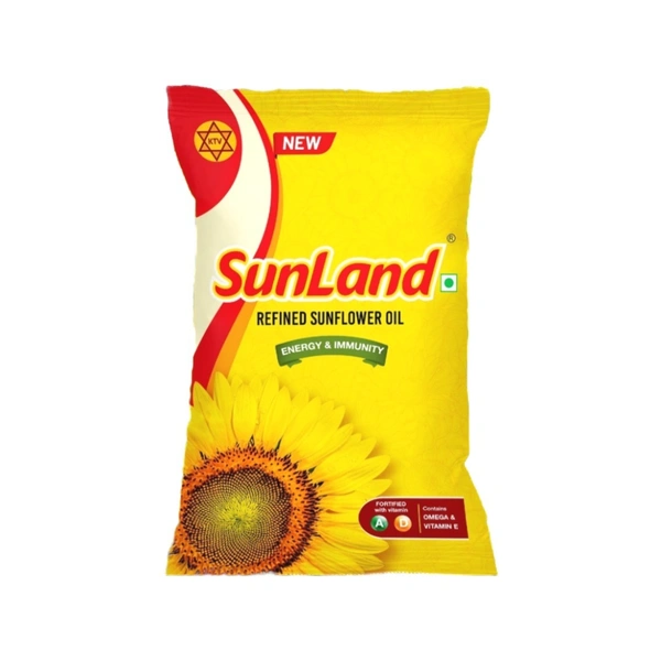 Sunland Refined Sunflower Oil - 1 Litre (Pouch)