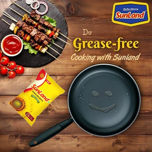 Sunland Refined Sunflower Oil - 1 Litre (Pouch)