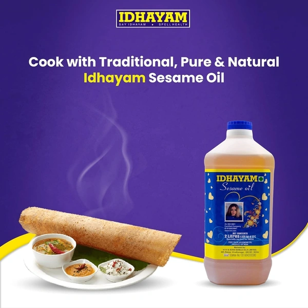 Idhayam Sesame Oil (Gingelly Oil) - 100 ml (Bottle)