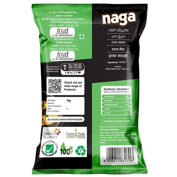 Naga Maida (Refined Wheat Flour) - 1 Kg
