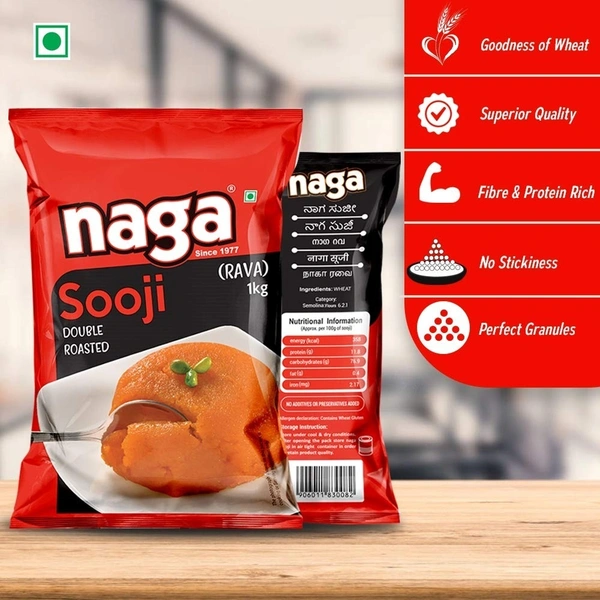 Naga Rava (Sooji Double Roasted) - 1 Kg