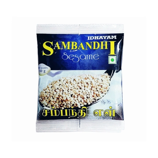 Idhayam Sambandhi White Sesame Seeds - 50 Gm