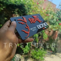 Premium Full 3d Hanuman Ji Number Plate ( Jai Shree Ram ) - Bike, Front Side + Back Side