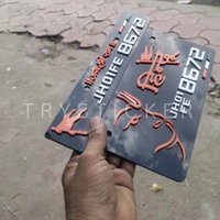 Premium Full 3d Hanuman Ji Number Plate ( Jai Shree Ram ) - Bike, Front Side + Back Side