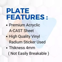 Premium 3d Jai Shree Ram Number Plate ( White ) - Bike, Front Side + Back Side