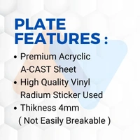 Premium FAUJI Number Plate - Bike, Front Side + Back Side