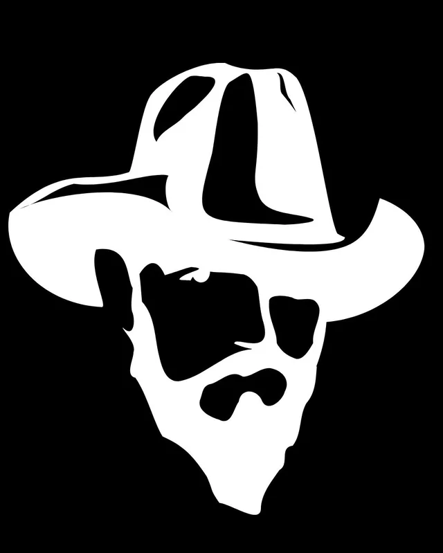 Bearder Man Vinyl Radium Sticker / Beard Man