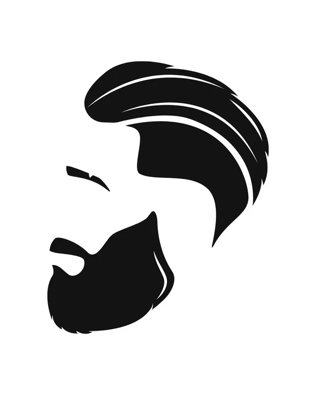 Bearder Man Vinyl Radium Sticker / Beard Man