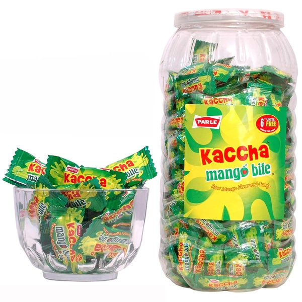 PARLE® Kaccha Mango Bite Raw Mango Flavoured Candy, 1 Jar, 