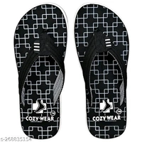 Cozy wear Flip Flops For Men - Black, 9