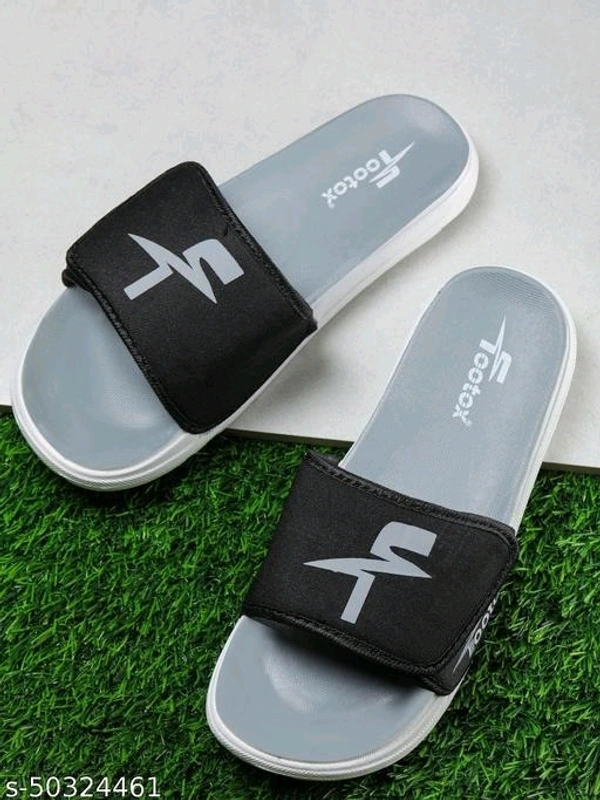 Modern Trendy Men Flip Flops - Black, 6