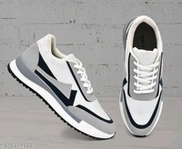 Aadab Fabulous Men Sports Shoes - White, 6