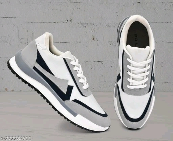 Aadab Fabulous Men Sports Shoes - White, 6
