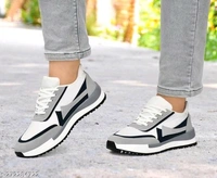 Aadab Fabulous Men Sports Shoes - White, 6