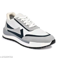 Aadab Fabulous Men Sports Shoes - White, 6