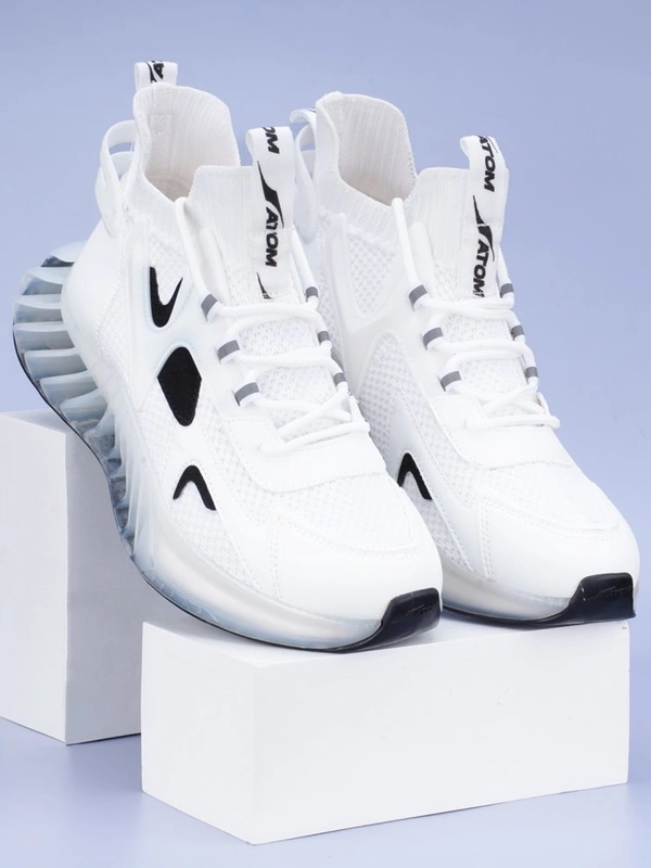 Atom Speed Rider White Sneakers  - White, 7