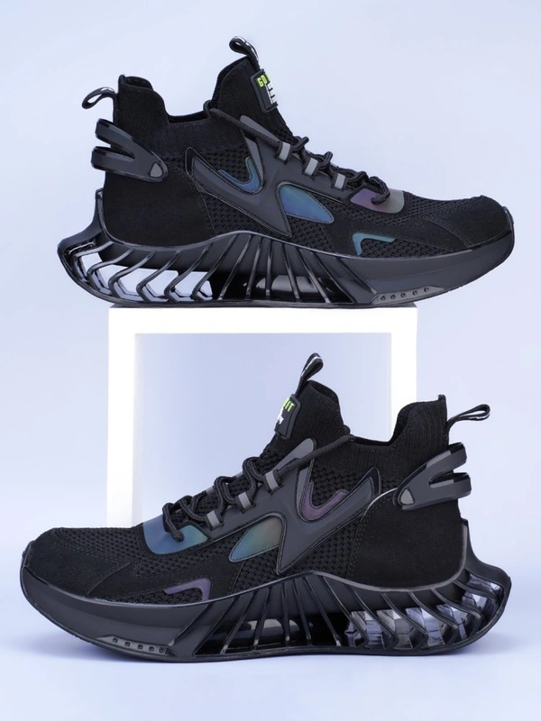 Atom Speed Rider White Sneakers  - Black, 8