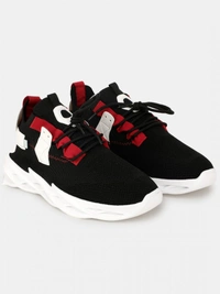 Black Sneakers  - Red, 10