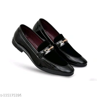 men trendy loafers Material: SyntheticSole Material: PuFastening: Slip OnToe Shape: Round ToeNet Quantity (N): 1STALISH SHOESSizes: IND-6, IND-7, IND-8, IND-9, IND-10Country of Origin: India - Black, 8