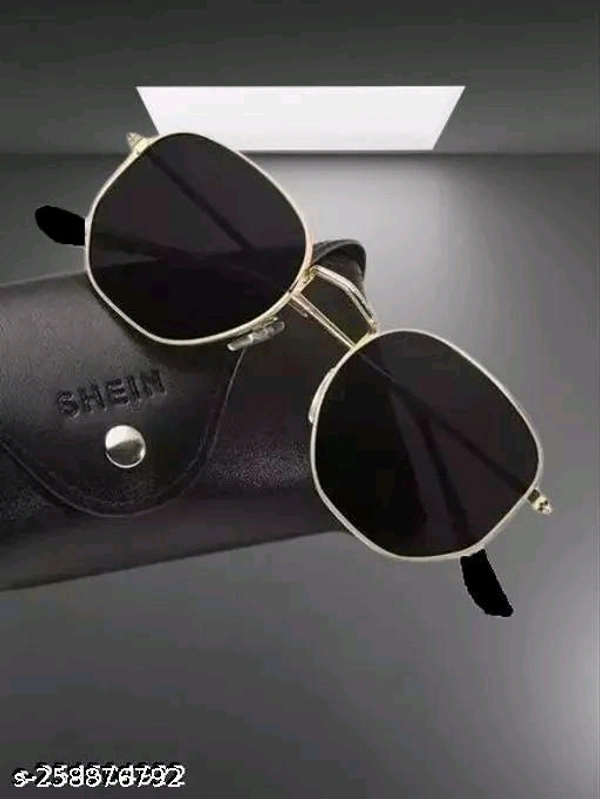 Latest Trendy pathan sunglasses for men and womenNet Quantity (N): 1Sizes:Free SizeThe amazing accessories to enhance your style statement is Spectacles Frames. They are trendy and never really go out of style. Made of polycarbonate material our products are ergonomically designed to give you a comfortable head hugging fit. Thus  - Black