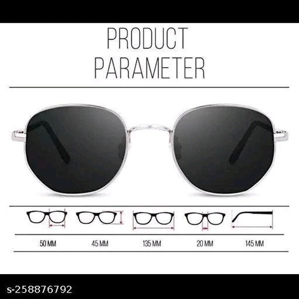 Latest Trendy pathan sunglasses for men and womenNet Quantity (N): 1Sizes:Free SizeThe amazing accessories to enhance your style statement is Spectacles Frames. They are trendy and never really go out of style. Made of polycarbonate material our products are ergonomically designed to give you a comfortable head hugging fit. Thus  - Black