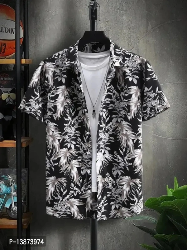 Men Casual ShirtFabric: LycraSleeve Length: Short SleevesPattern: PrintedNet Quantity (N): 1Sizes:S (Chest Size: 36 in, Length Size: 27.5 in) M (Chest Size: 38 in, Length Size: 28 in) L (Chest Size: 40 in, Length Size: 28.5 in) XL (Chest Size: 42 in, Length Size: 29 in) Mens Printed shirt from " Smarty Fashion " Culture is made with care and thought. Twill tape  - Black, S