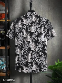 Men Casual ShirtFabric: LycraSleeve Length: Short SleevesPattern: PrintedNet Quantity (N): 1Sizes:S (Chest Size: 36 in, Length Size: 27.5 in) M (Chest Size: 38 in, Length Size: 28 in) L (Chest Size: 40 in, Length Size: 28.5 in) XL (Chest Size: 42 in, Length Size: 29 in) Mens Printed shirt from " Smarty Fashion " Culture is made with care and thought. Twill tape  - Black, S