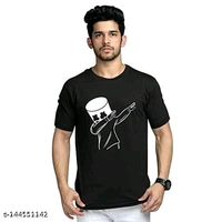 Premium Polyester T-shirt (Pack of 1)Fabric: PolyesterSleeve Length: Short SleevesPattern: PrintedNet Quantity (N): 1Sizes:XL (Chest Size: 42 in, Length Size: 29 in) L (Chest Size: 40 in, Length Size: 28 in) M (Chest Size: 38 in, Length Size: 27 in) - Black, M